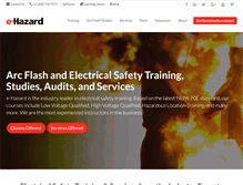 Tablet Screenshot of e-hazard.com